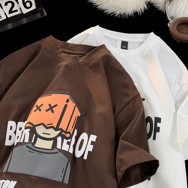 Áo Thun Cotton Tay Ngắn Phong Cách Hip Hop Thời Trang Mùa Hè Cho Nam