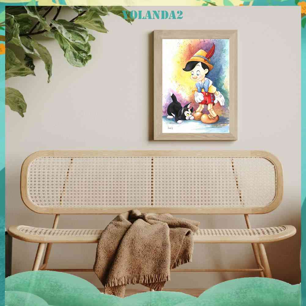 Bộ Tranh Đính Đá Họa Tiết Hoạt Hình Độc Đáo DIY Dùng Trang Trí Nhà Cửa