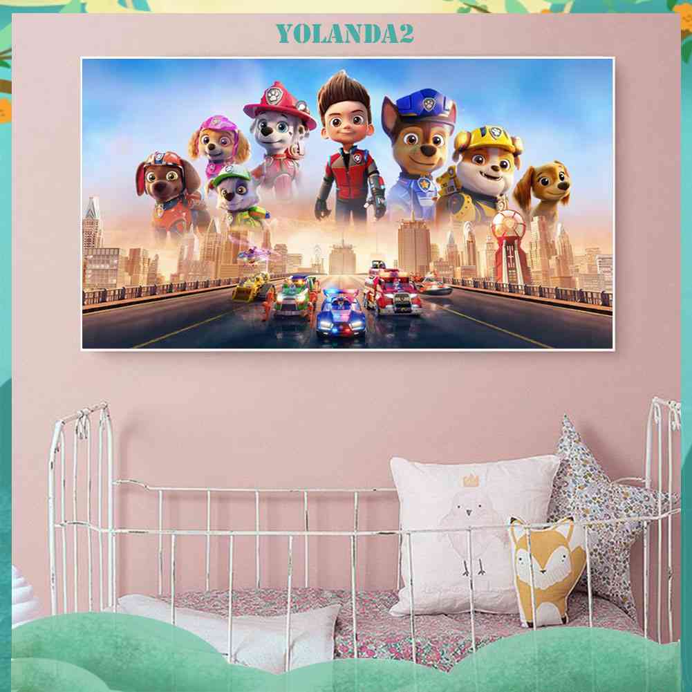 Tranh Đính Đá Kim Cương Toàn Bộ Hình Vẽ Móng Vuốt Trang Trí Tường