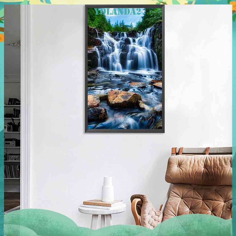 Tranh Đính Đá Kim Cương Toàn Bộ 5D DIY Hình Vẽ Núi Rơi