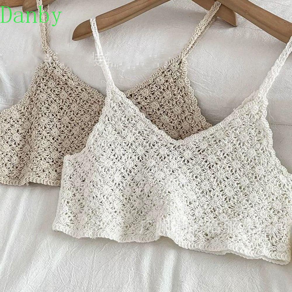 Áo Croptop Dệt Kim Không Tay Cổ Chữ V Hở Lưng Thời Trang Đi Biển Cho Nữ