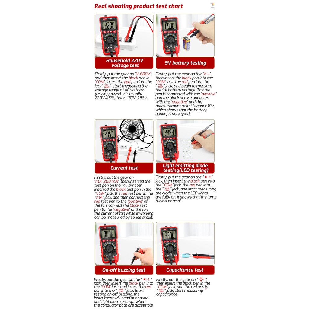 Đồng Hồ Vạn Năng Kỹ Thuật Số TASI TA801A RMS Chuyên Dụng
