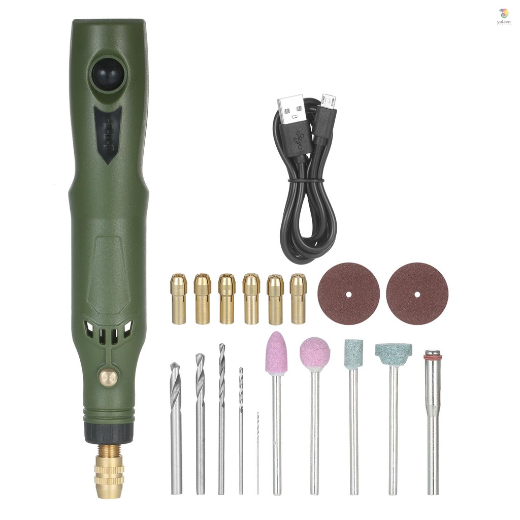 Bộ Dụng Cụ Đánh Bóng Cắt Gỗ Không Dây Tốc Độ 15000RPM USB Có Thể Sạc Lại Đa Năng Cr