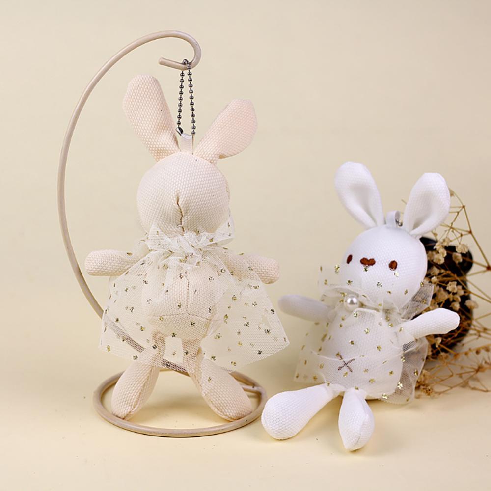 1 Móc Khóa Thỏ Nhồi Bông 20cm M9Q6