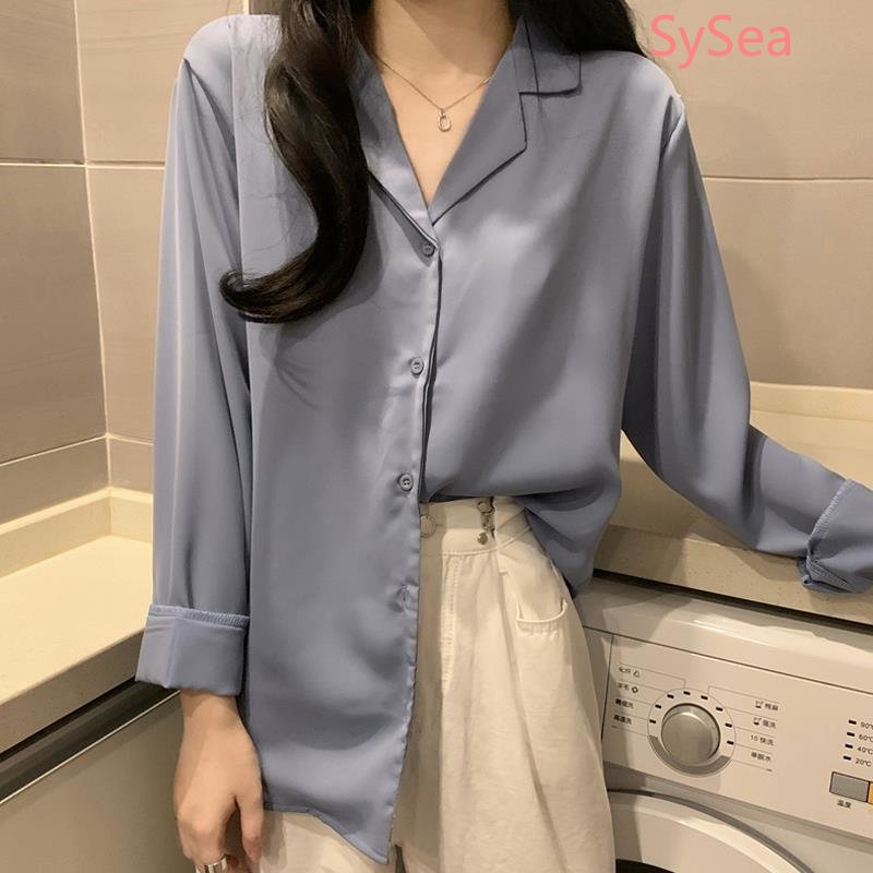 Áo Sơ Mi Trắng Cổ V Kiểu Retro Thời Trang Mùa Hè Cho Nữ