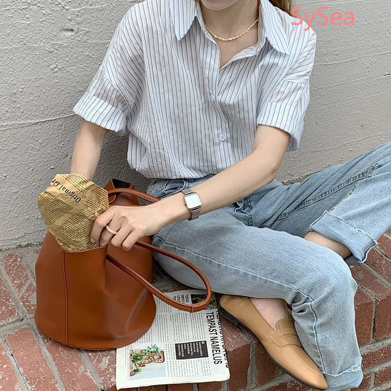 Áo Thun Tay Ngắn Kẻ Sọc Thời Trang Mùa Hè Cho Nữ