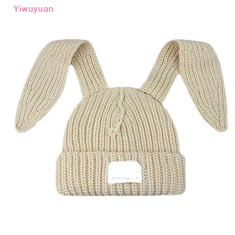 Mũ Dệt Kim Trùm Đầu Đính Tai Thỏ Dễ Thương
