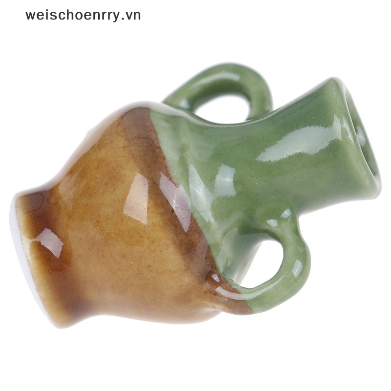 Set 2 Bình Hoa Sứ Mini Tỉ Lệ 1: 12 Trang Trí Nhà Búp Bê