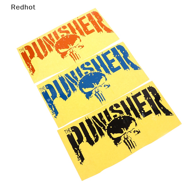 &lt; Redhot &gt; Hình Dán Vinyl Trang Trí Xe Hơi Xe Tải Hình Đầu Lâu Kinh Dị