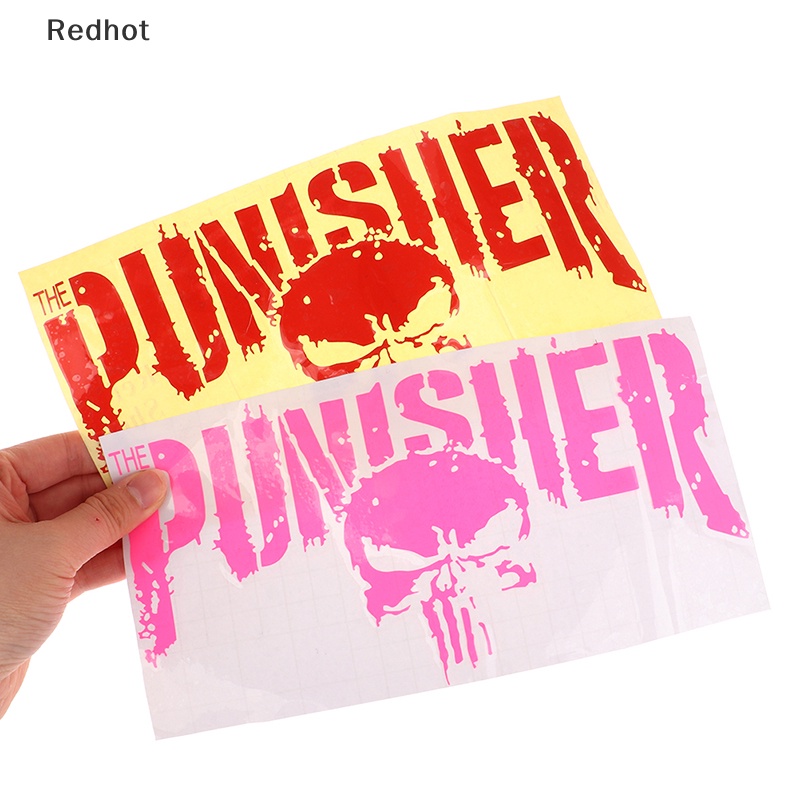 &lt; Redhot &gt; Hình Dán Vinyl Trang Trí Xe Hơi Xe Tải Hình Đầu Lâu Kinh Dị