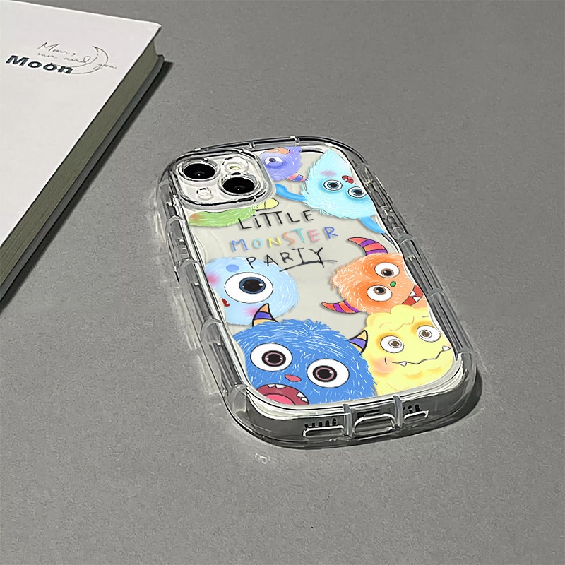 Ốp Điện Thoại Silicon TPU Mềm Trong Suốt Chống Sốc In Hình Mouter Dễ Thương Cho IPhone 11 14 13 12 Pro XS Max X XR 7 + 8 Plus