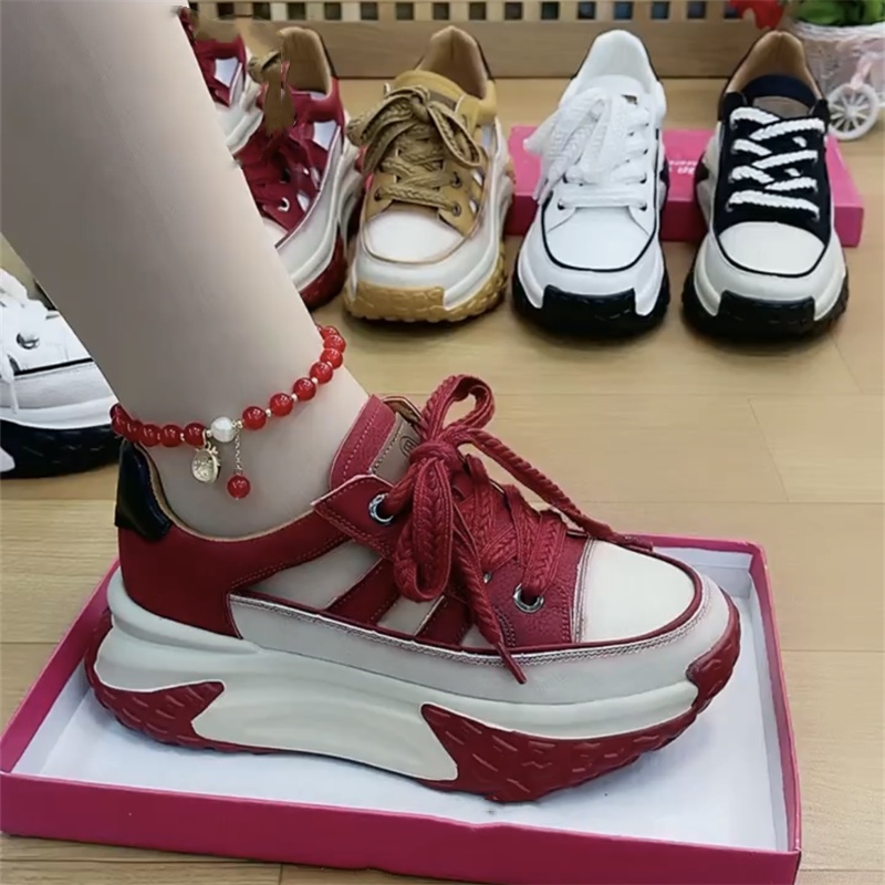 Giày Thể Thao Đế Dày Màu Tương Phản Thoáng Khí Phong Cách Mới Mùa Hè Cổ Điển Hợp Thời Trang Cho Nữ