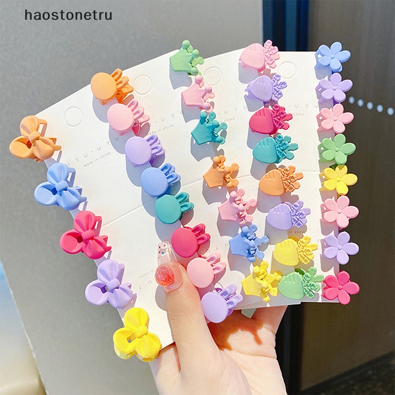 Set 10 Kẹp Tóc Hoa Handmade Dễ Thương Cho Bé Gái