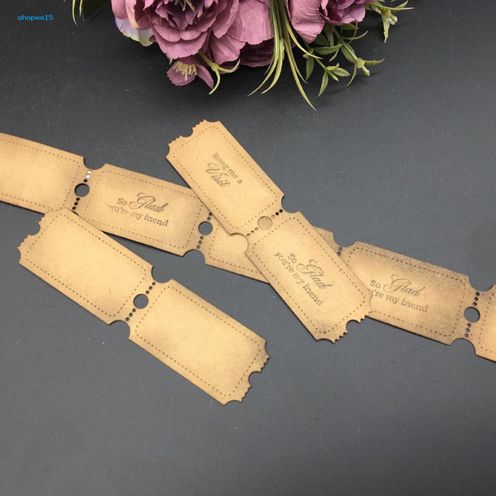 Khuôn Cắt Giấy Làm Từ Kim Loại Hình Con Dấu Trang Trí Scrapbook