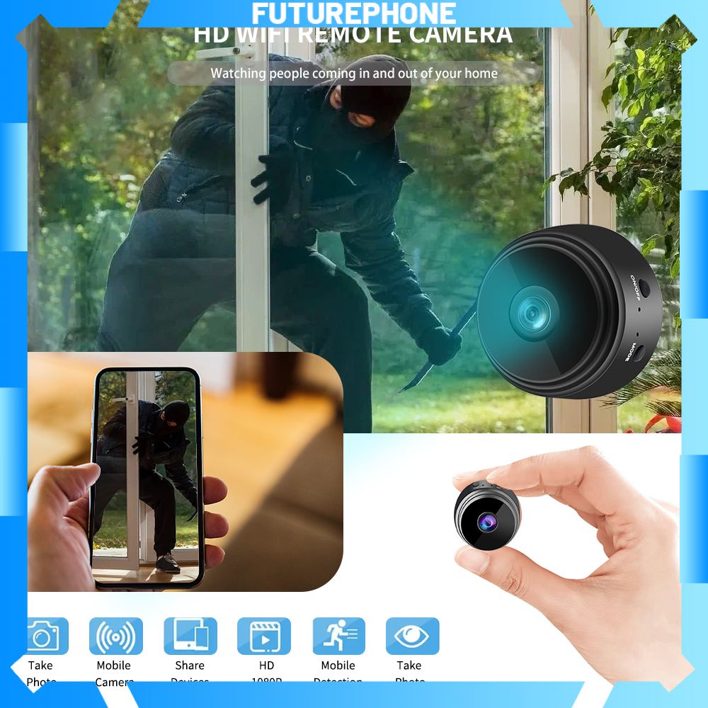 [Chính Hãng] Camera A9 Camera Mini Wifi Camera Ip 1080P Hd An Ninh Ip Kết Nối Với Điện Thoại Thông Minh Thời Lượng Pin Dài Phù Hợp Với An Ninh Gia Đình Trong Tương Lai