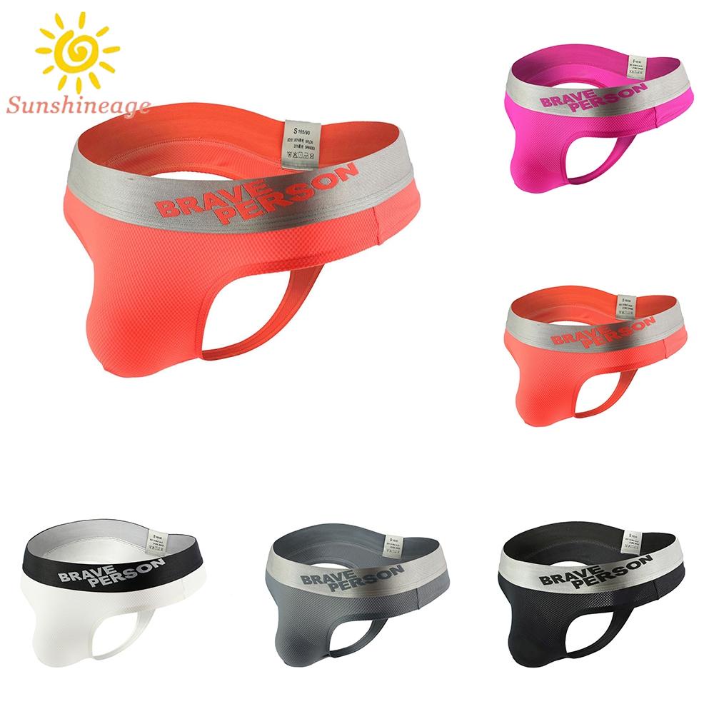 Quần Lót Nam Lọt Khe Lưng Thấp Chất Liệu Nylon Thoáng Khí Thoải Mái