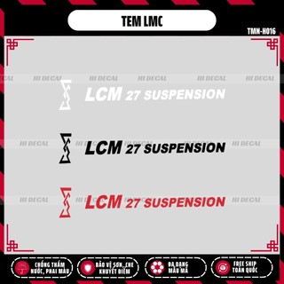 Tem LCM decal sticker dán phuộc xe máy | TMN-H007 | Decal tem sticker hình dán chống nước, chống phai màu