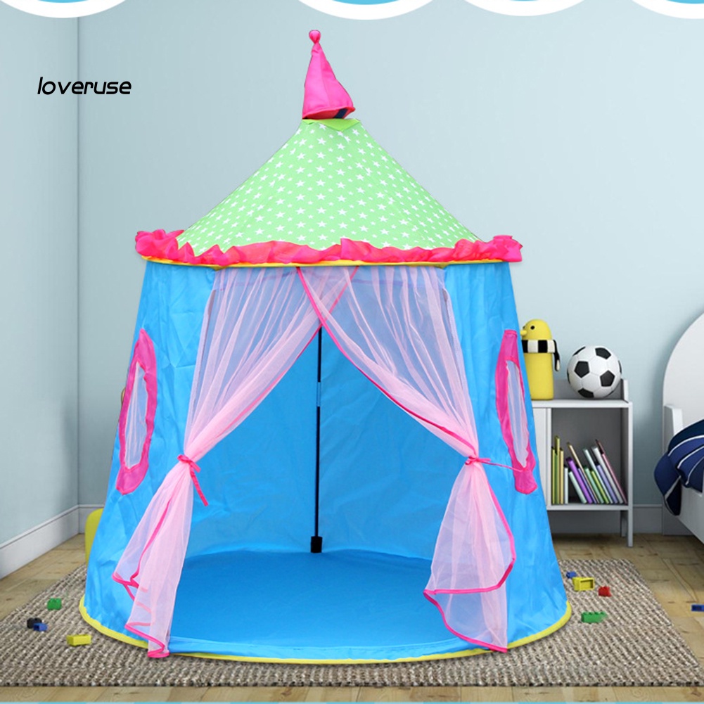 Lều Chơi Trong Nhà / Ngoài Trời Cho Bé Hình Lâu Đài Dễ Thương