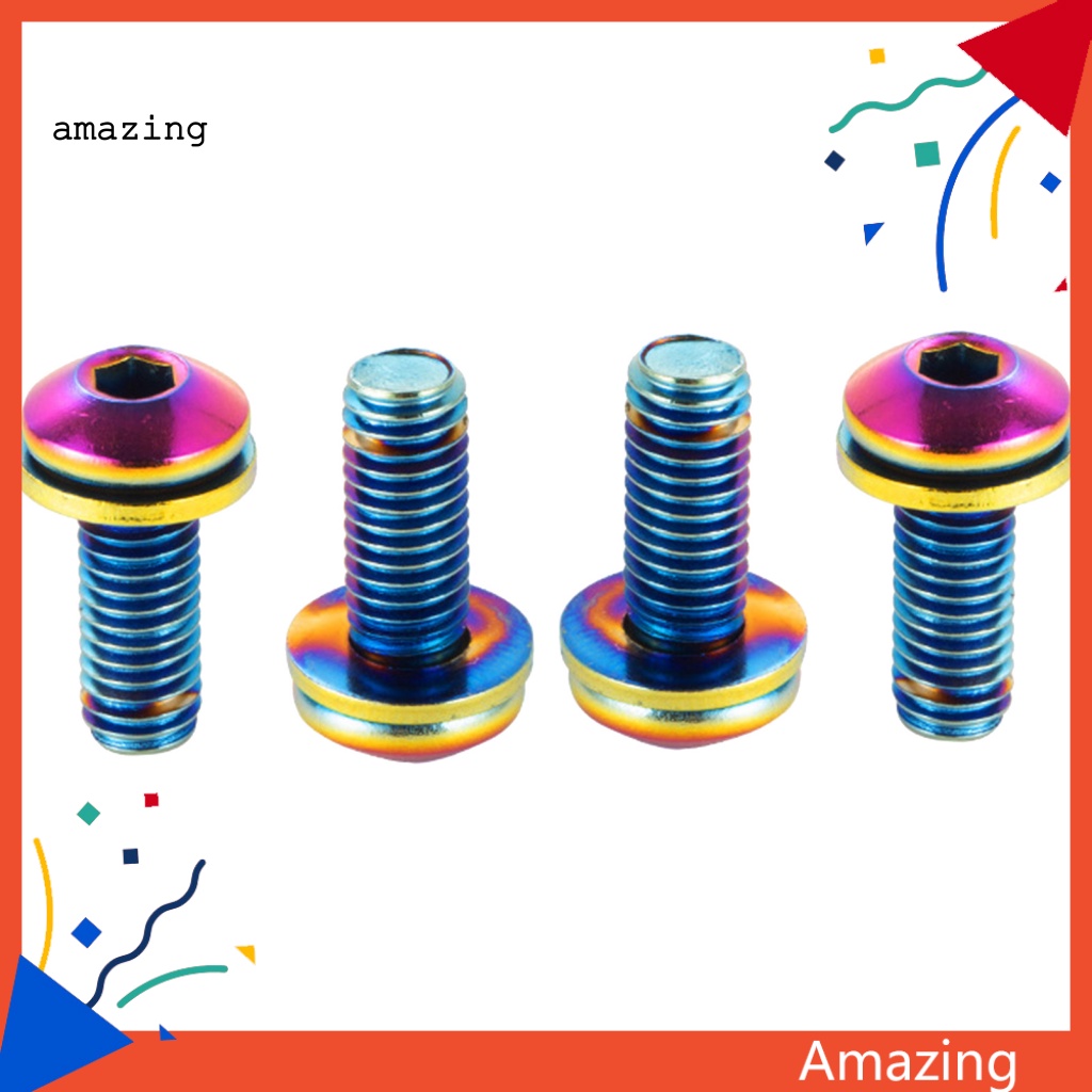 Set 4 Giá Đỡ Bình Nước / Bu Lông / Chai Nước Chống Mòn Nhiều Màu Có Ốc Vít Dành Cho Xe Đạp Ngoài Trời