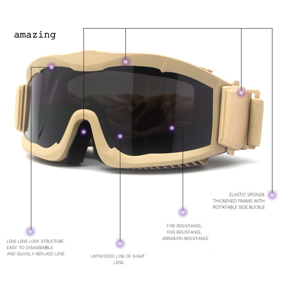 1 Set Kính Bảo Hộ Thể Thao Trượt Tuyết / Xe Mô Tô Địa Hình Thoải Mái