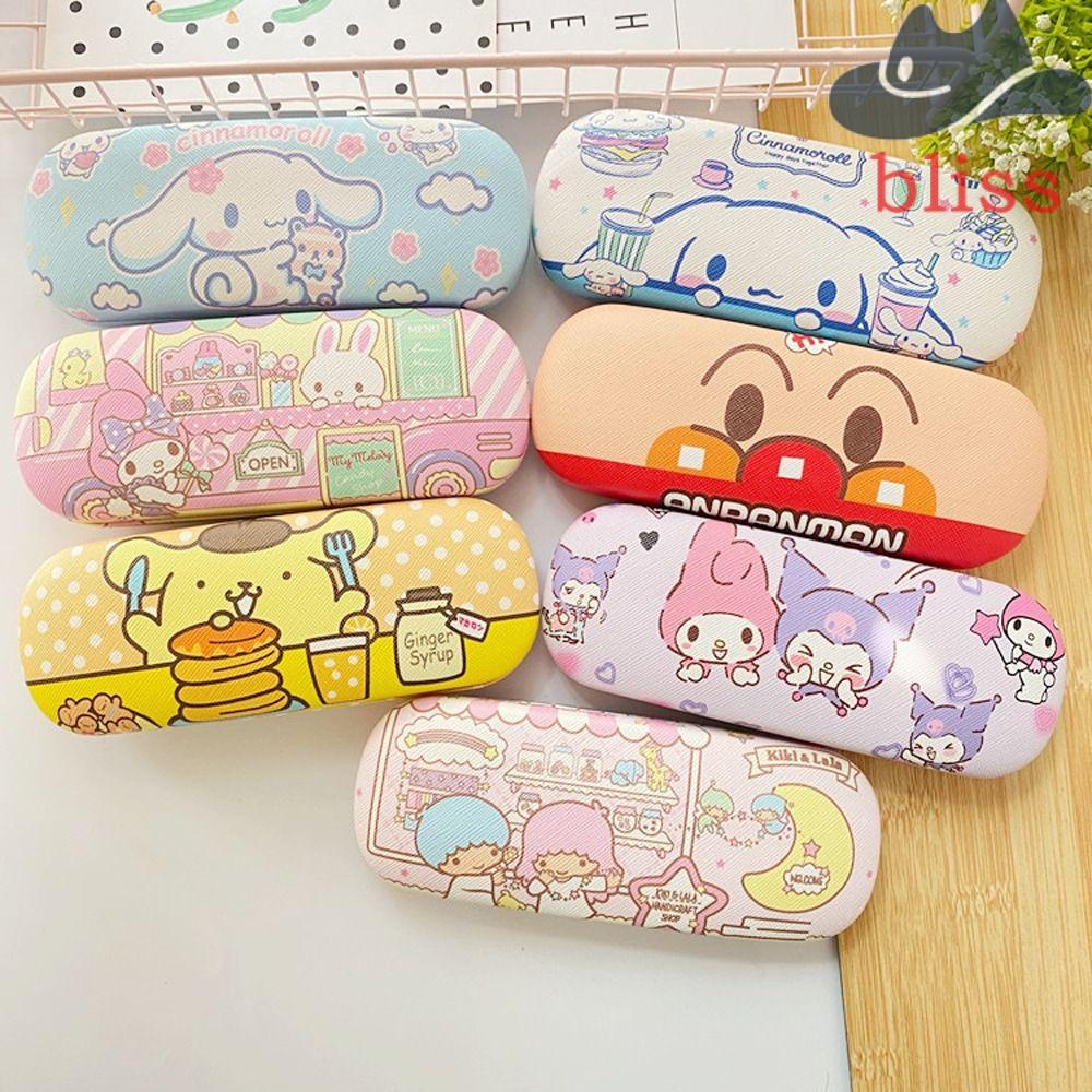 Hộp Đựng Mắt Kính Bằng Da PU Hình Mèo / Thỏ / Melody / Mèo Kitty Dễ Thương Cho Bé Gái