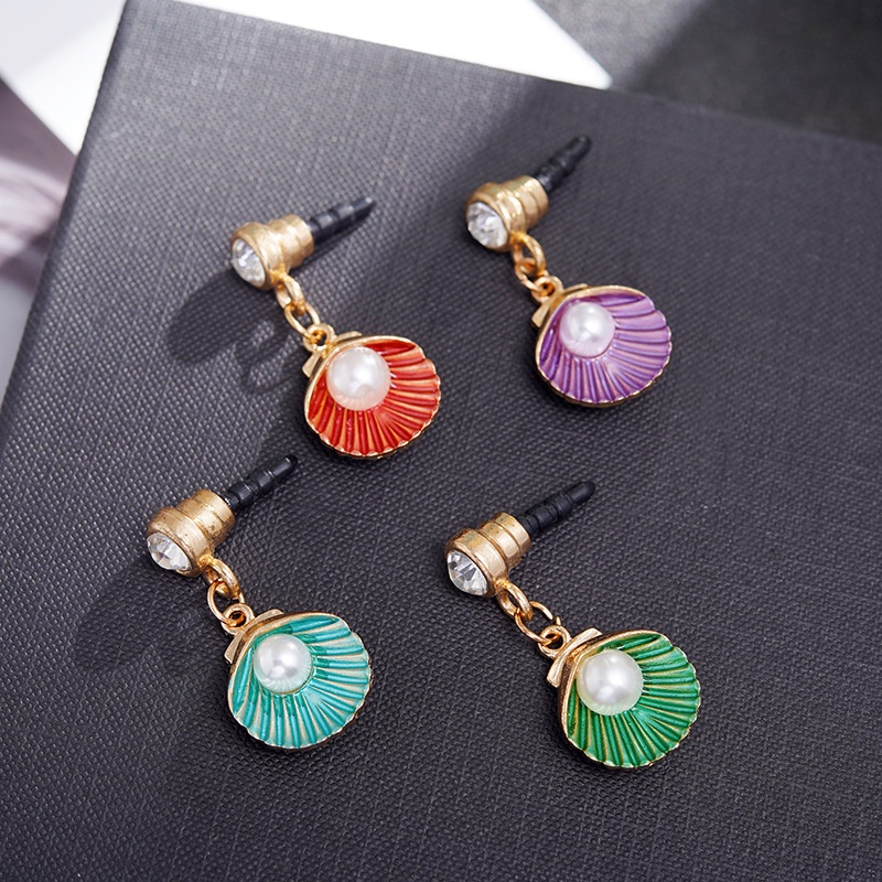 Nút Chống Bụi Cho Lỗ Cắm Tai Nghe Điện Thoại Di Động DIY Bằng Hợp Kim Sáng Tạo