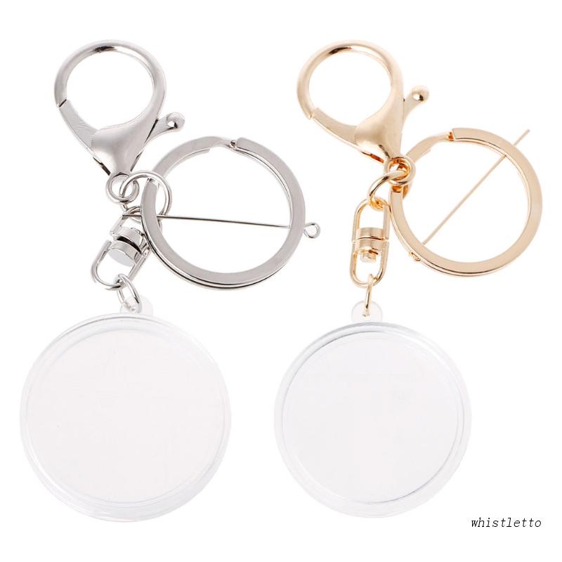 Móc Khóa Hình Viên Thuốc Đựng Tiền Xu 30mm 27mm