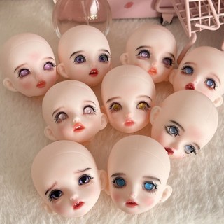 6 points bjd makeup change baby head hand-painted baby head finished baby head 3d makeup change baby head