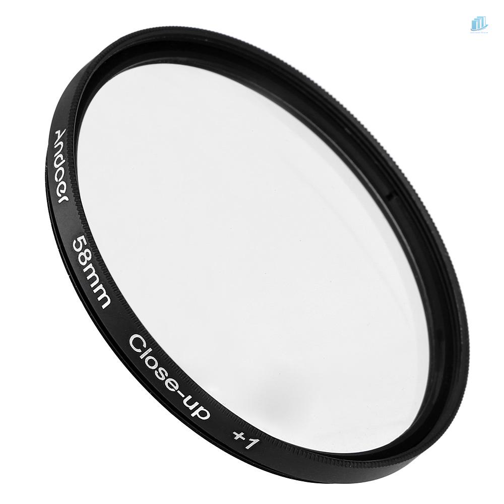 Bộ Kính Lọc Máy Ảnh Andoer 58mm + 1 + 2 + 4 + 10 Kèm Túi Đựng Cho Rebel T5i T4i EOS 1100D 650D 600D DSLRs