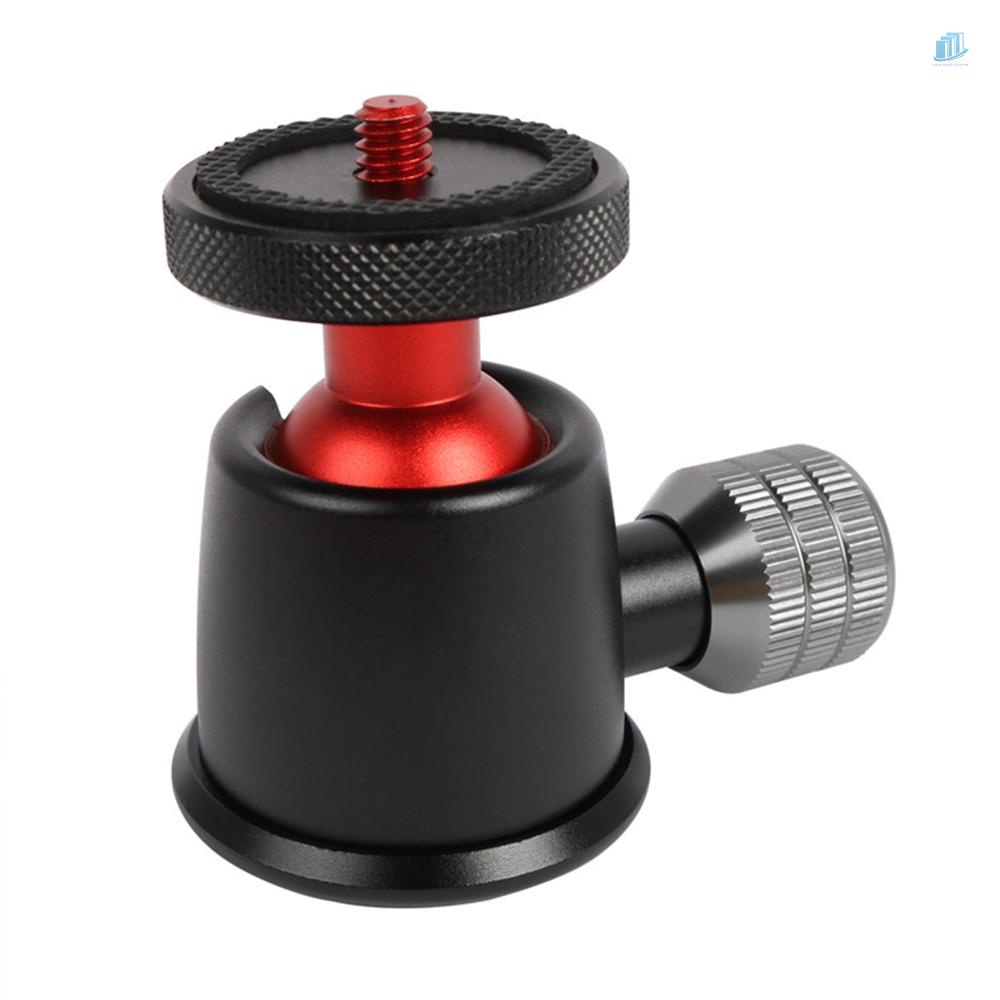 Đầu Bi Toàn Cảnh Mini Bằng Hợp Kim Nhôm Xoay 360 Độ Có Mức Bong Bóng Cho Giá Đỡ Ba Chân Máy Ảnh DSLR LIDC