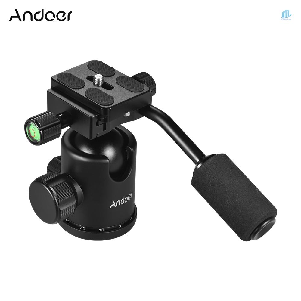 Đầu Bi Andoer Xoay 360 Độ Với Lỗ Vít 1 / 4inch 3 / 8inch Cho Máy Ảnh DSLR Max. 15kg