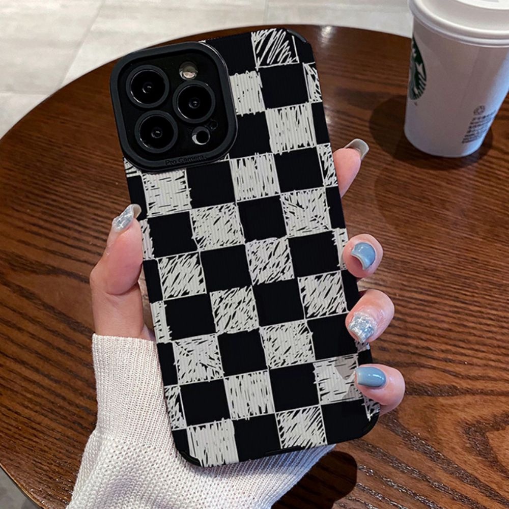 Ốp Điện Thoại TPU Chống Rơi Họa Tiết Kẻ Sọc Đơn Giản Cho IPhone 11 14 13 12 Pro Max X XR 8 7 Plus SE