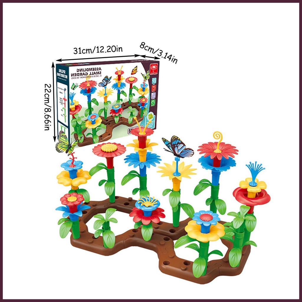 Bộ Đồ Chơi Khối Xếp Chồng Lên Nhau Dùng Làm Vườn Hoa / Tòa Nhà