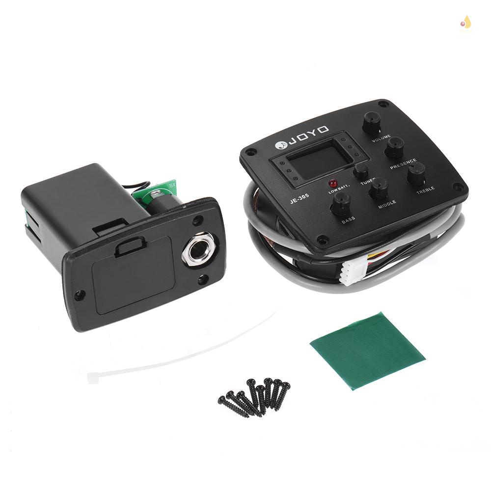 Hệ Thống Điều Chỉnh EQ JOYO JE-305 4 Băng Tần Với Màn Hình LCD Cho Đàn Guitar Acoustic