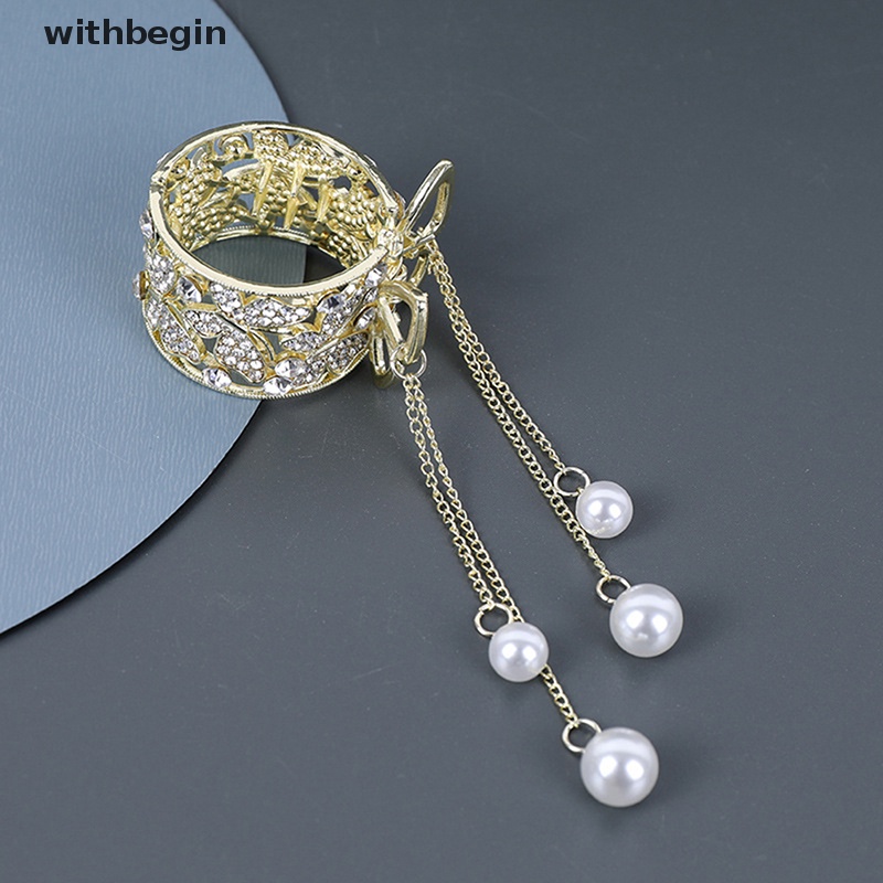 Kẹp Tóc Đính Đá Ngọc Trai Giả Thời Trang Dành Cho Nữ