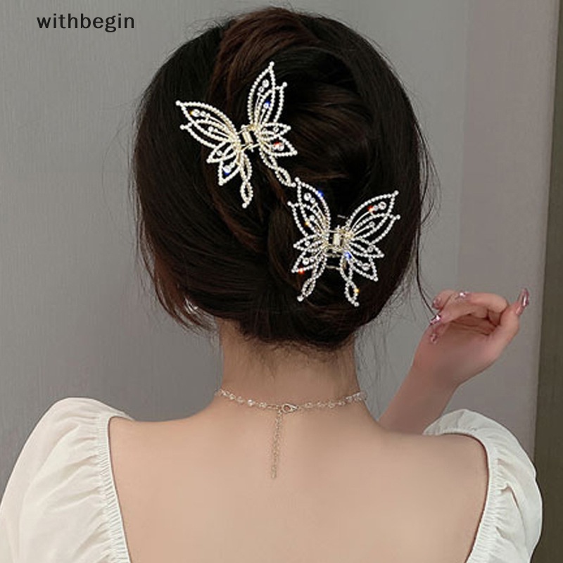 Kẹp Tóc Càng Cua Chất Liệu Kim Loại Phong Cách Vintage Thanh Lịch Thời Trang Cho Nữ