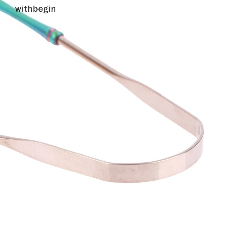 1 Dụng Cụ Nạo Lưỡi Bằng Thép Không Gỉ Thông Hơi Làm Sạch Răng Miệng