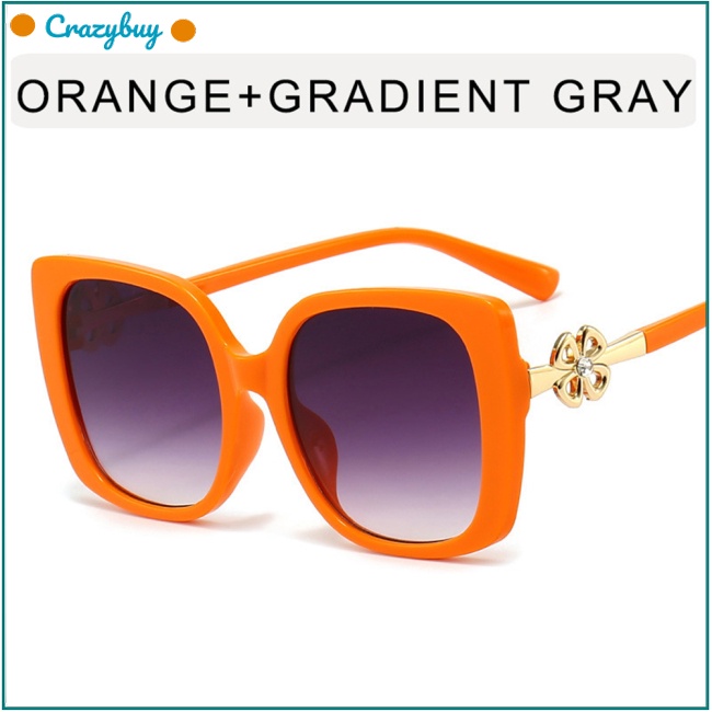 Cr Kính Mát Đính Đá Chống Tia Uv Thời Trang Dành Cho Nữ