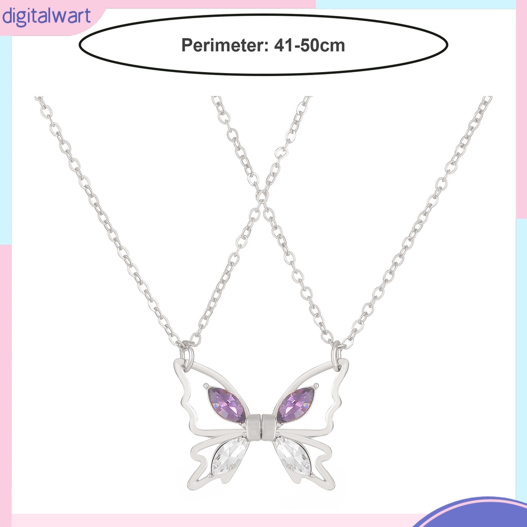 [IGT] Vòng cổ Mặt Hình Bướm Rỗng Mạ Điện Thanh Lịch Lên Màu Nhanh Thời Trang Cho Nữ