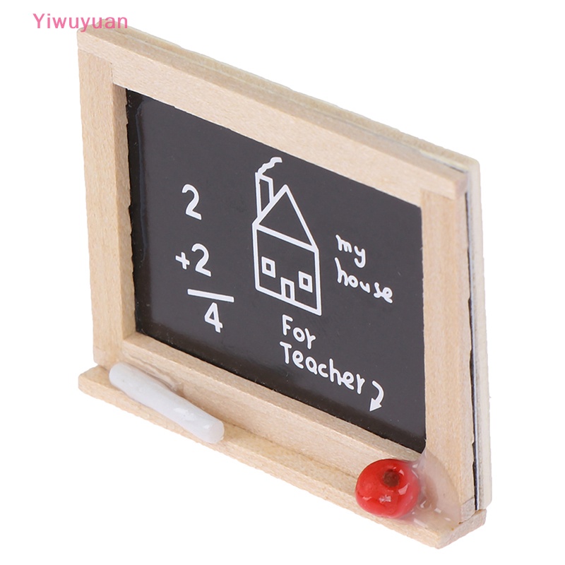 1 Bảng Đen Mini Trang Trí Nhà Búp Bê Tỉ Lệ 1: 12 Mới Áo Thun Thiết Kế Mới Năng Động Thời Trang