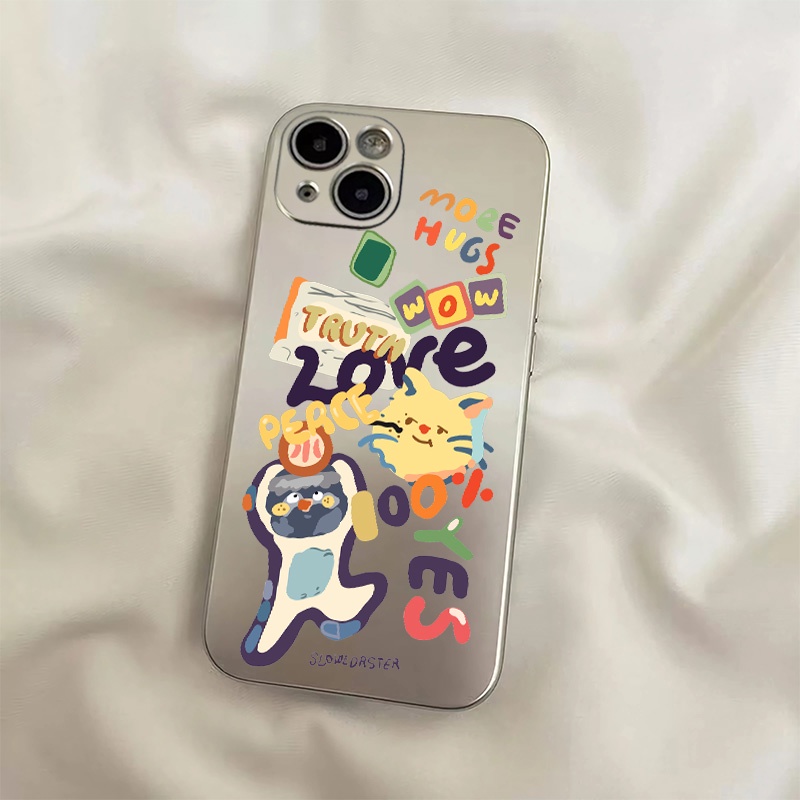 Ốp Điện Thoại Silicon TPU Mềm Mạ Điện Dễ Thương Chống Sốc Cho IPhone 11 14 13 12 Pro XS Max XR X 8 7 6S Plus