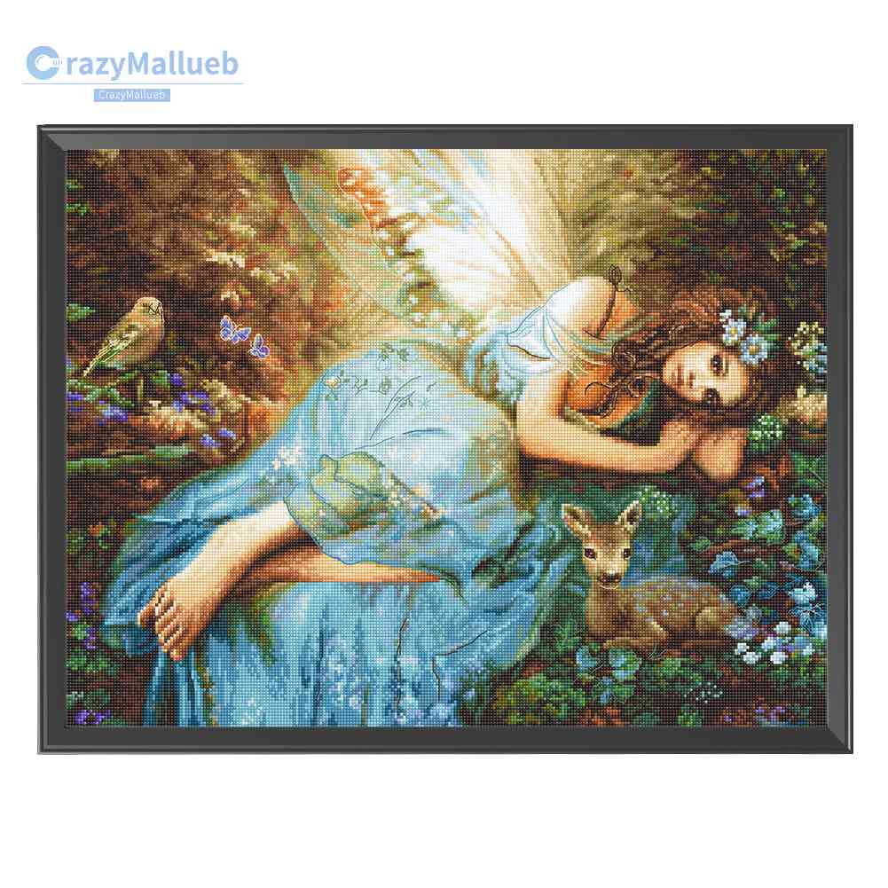 Bộ Tranh Thêu Chữ Thập Thủ Công Hình Nàng Tiên Năm 2023