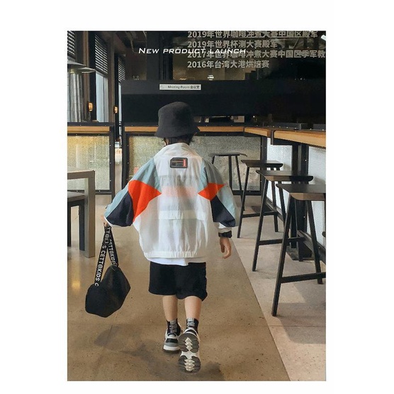 Hàng Mới Về Áo Khoác Chống Nắng Mỏng Thoáng Khí Có Nón Thời Trang Mùa Hè Cho Bé Trai