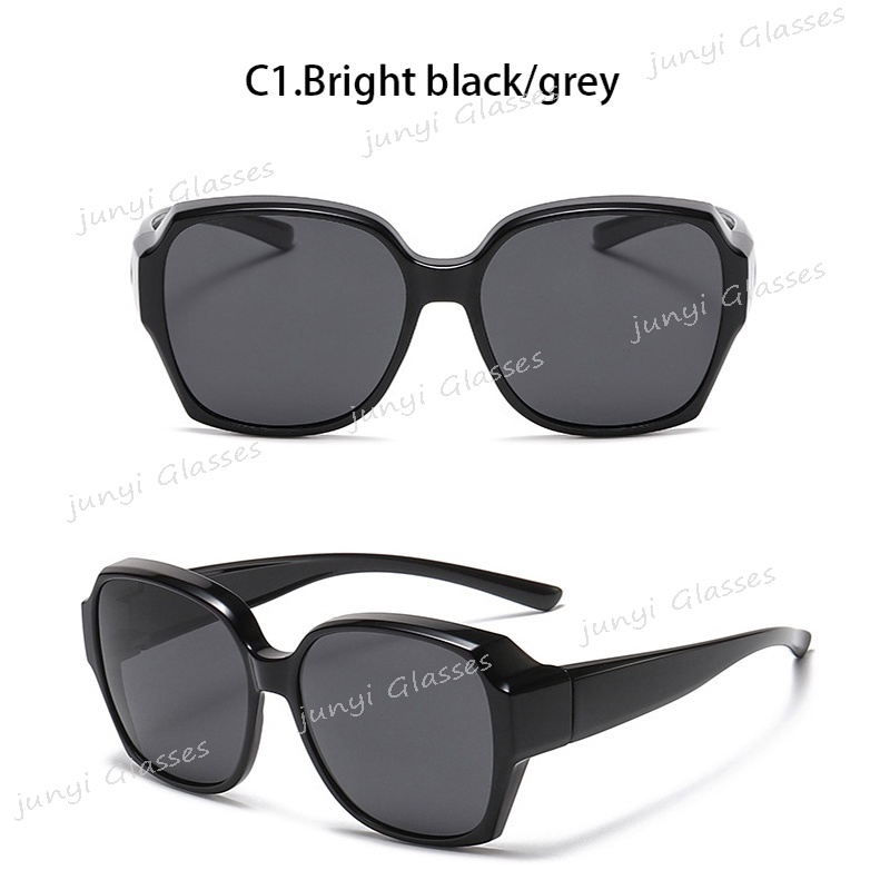 Kính Mát Phân Cực Chống Tia UV400 Tròng To Chống Lóa 2 Trong 1 Thích Hợp Đi Câu Cá Ban Đêm Cho Nam Và Nữ