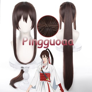 Anime Hell's Paradise: Jigokuraku Yamada Asaemon Sagiri Cosplay Wig 100cm Long Brown Wigs Heat Resistant Synthetic Hair