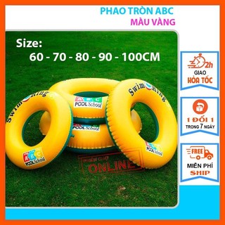 Phao bơi cho bé, phao bơi tròn người lớn cao cấp swing ring 60-70-80-90-100cm