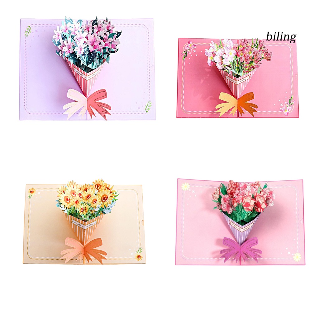 Thiệp Mời Đám Cưới / Sinh Nhật Tạo Hiệu Ứng Hoa 3D