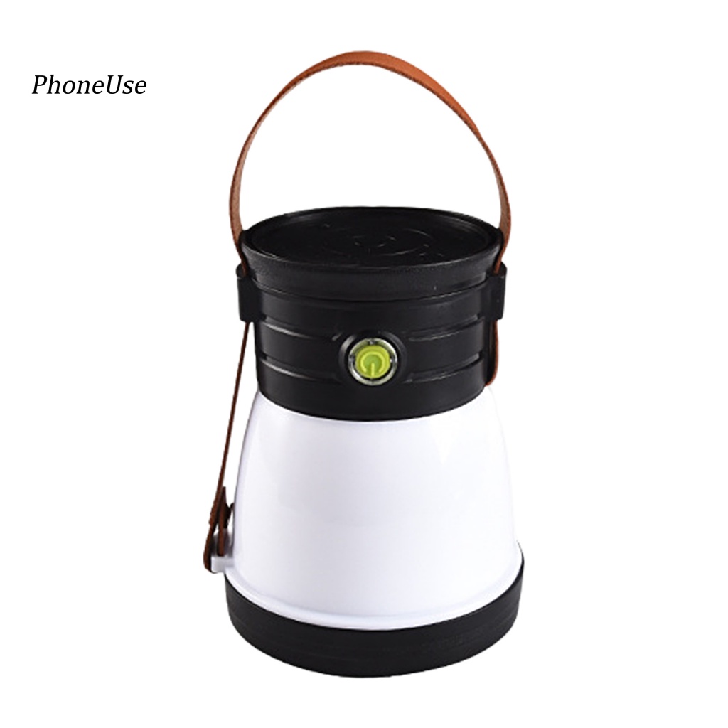 Pu Đèn Cắm Trại Năng Lượng Mặt Trời Độ Sáng Cao Chống Thấm Nước Bằng ABS Kết Nối USB Đa Năng