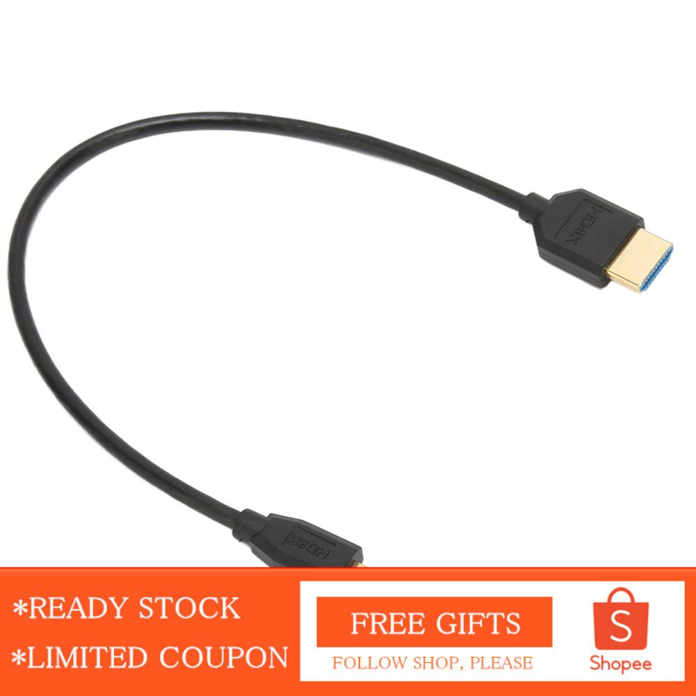 Alwaysonline Micro HD Multimedia Interface To Cord Cable 8K 60Hz for  Video Camera