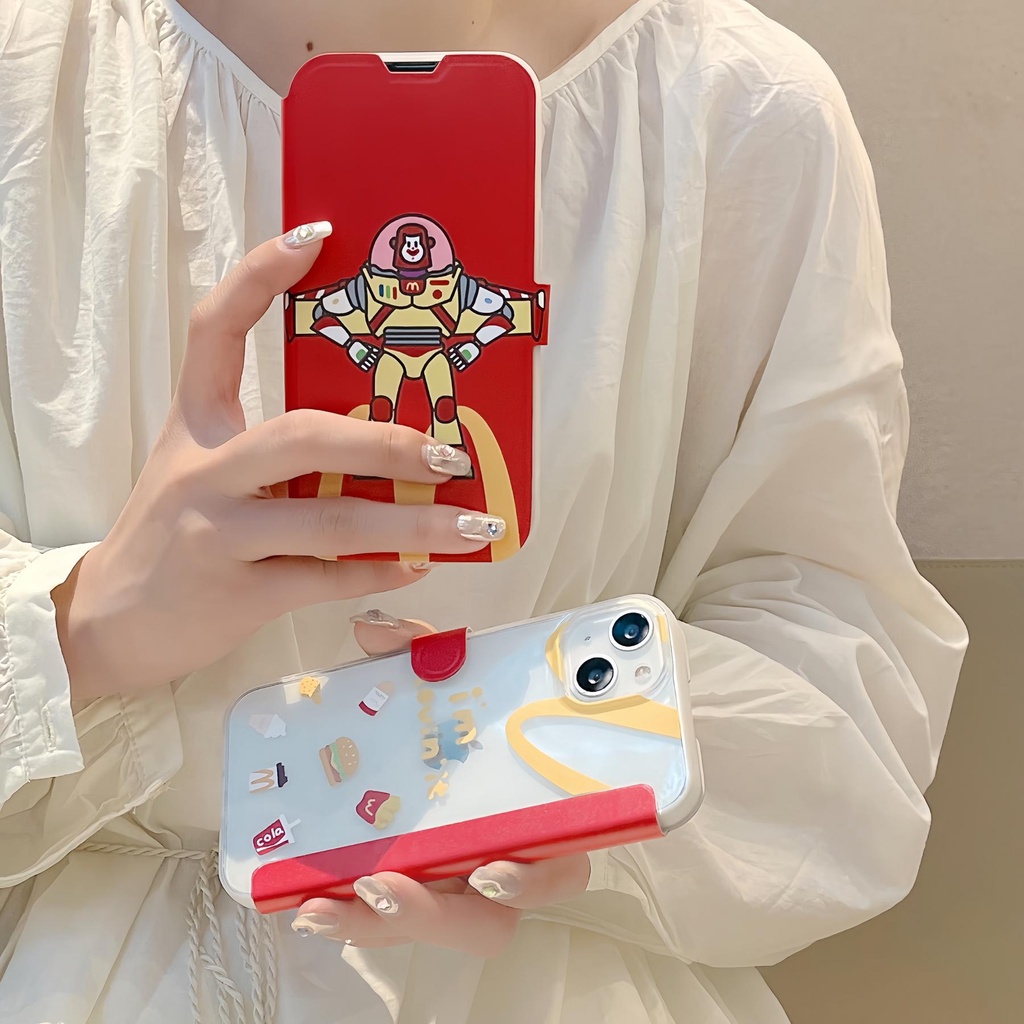 Ốp Điện Thoại Silicon tpu Mềm Trong Suốt Họa Tiết Hoạt Hình Bảo Vệ Toàn Diện Cho iPhone 14 13 12 11 PRO MAX